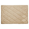 Linen Beige Solid Color Bath Rug (17"x24")